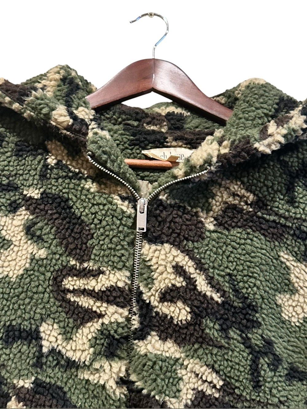 Peach Love California Camo Hooded Full Zip Jacket With Pockets Women’s S - Picture 2 of 7